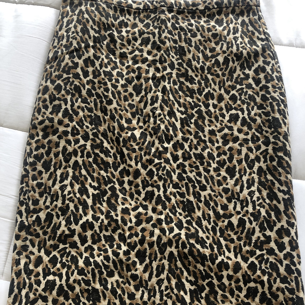 No. 2 Leopard pencil skirt